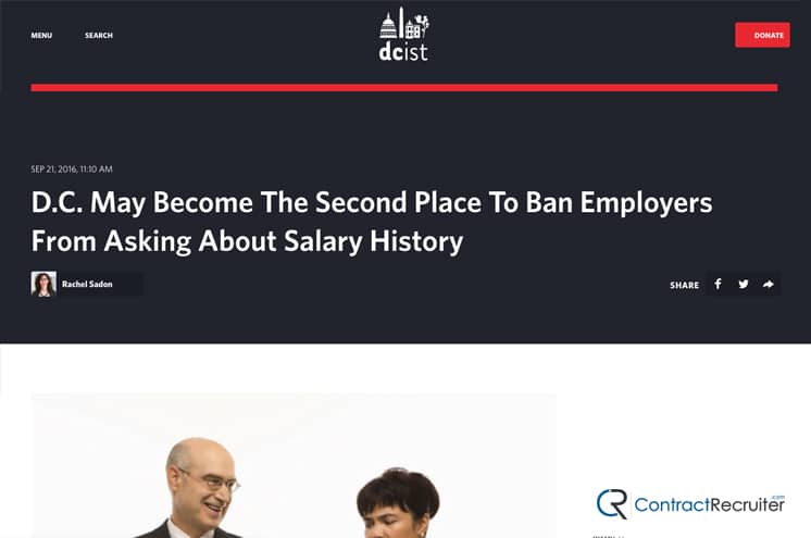 D.C. Banning Salary History
