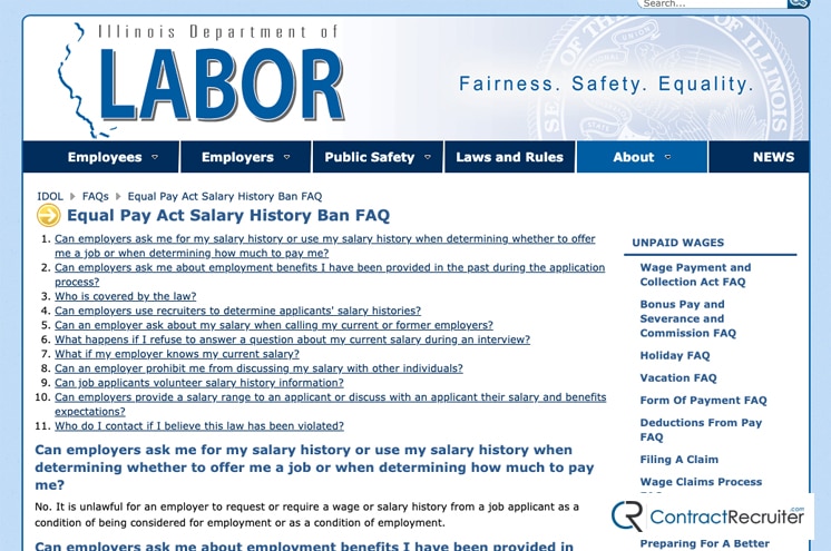 Illinois Salary History Ban