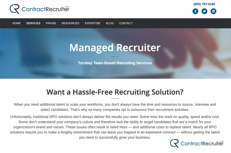 Hiring a Managed Recruiter