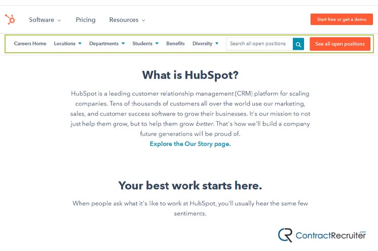 Hubspot Careers Page